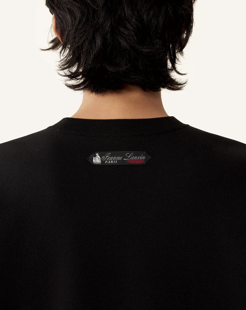 LOOSE-FIT T-SHIRT IN SILK AND COTTON JACQUARD 6