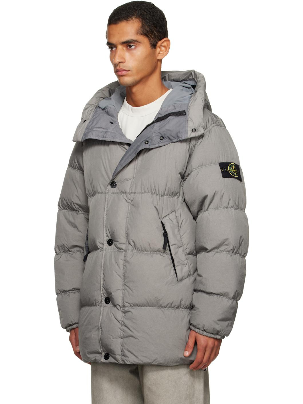 Gray 4100012 Crinkle Reps NY Down Jacket - 4
