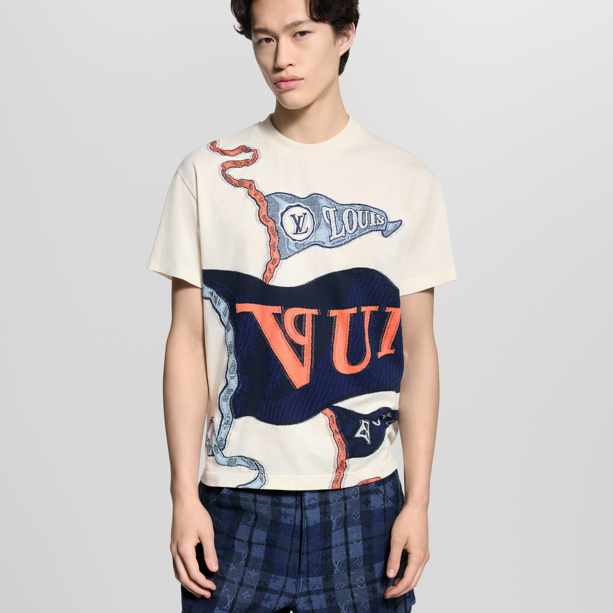 Intarsia Graphic T-Shirt - 2