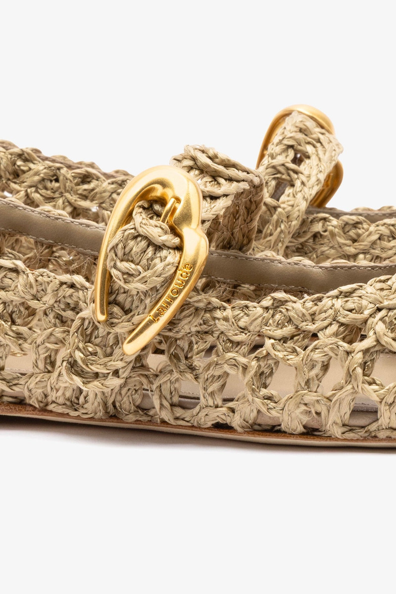 Verona Macrame In Algae Embroidered Raffia 4