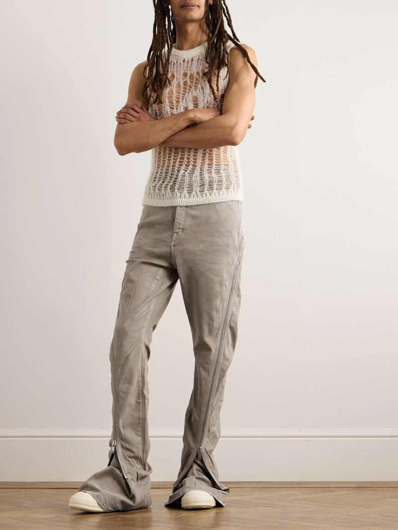 Rick Owens DRKSHDW Bolan Banana Slim-Fit Straight-Leg Zip-Detailed Waxed Jeans outlook