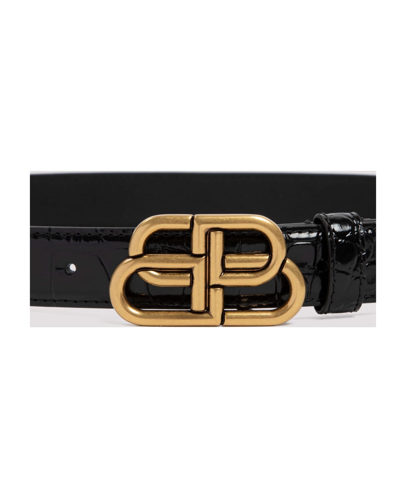 Black Leather Bb Belt - 5