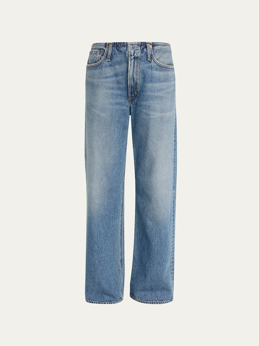 Lex Low-Rise Wide-Leg Jeans - 1