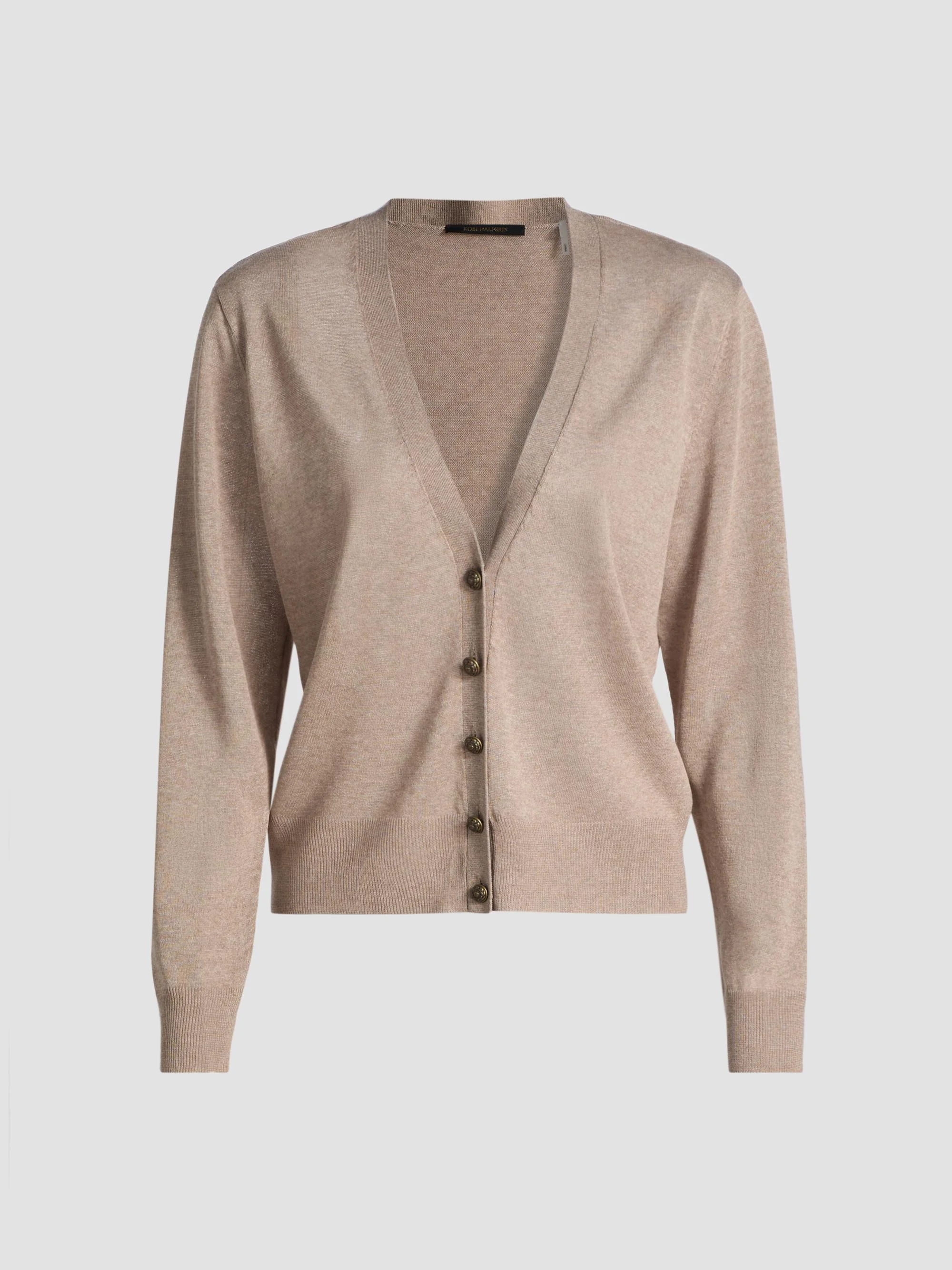 Women's Jenna Jersey Cardigan - Khaki - 1