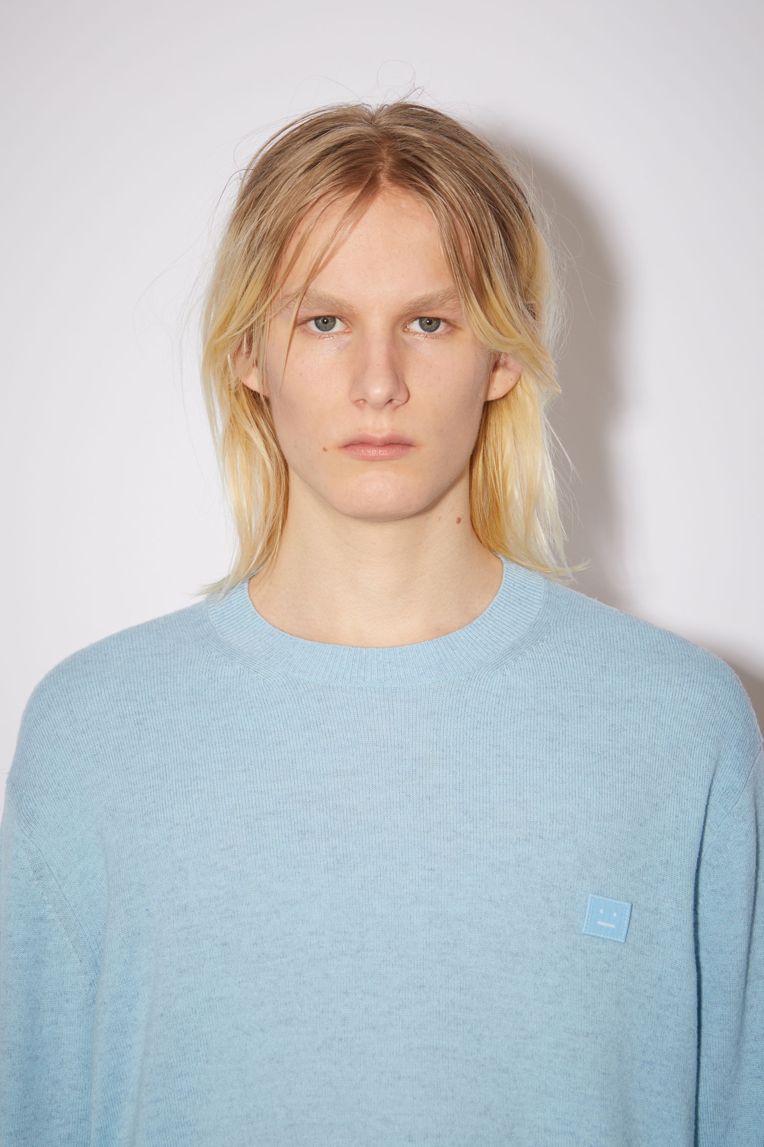 Crew neck sweater - Powder blue - 5