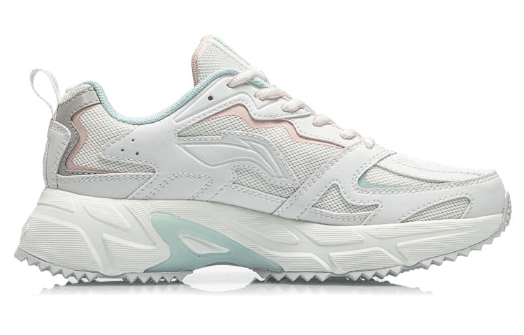 (WMNS) Li-Ning Retro Running Shoes 'White Pink' ARLQ004-5 - 2