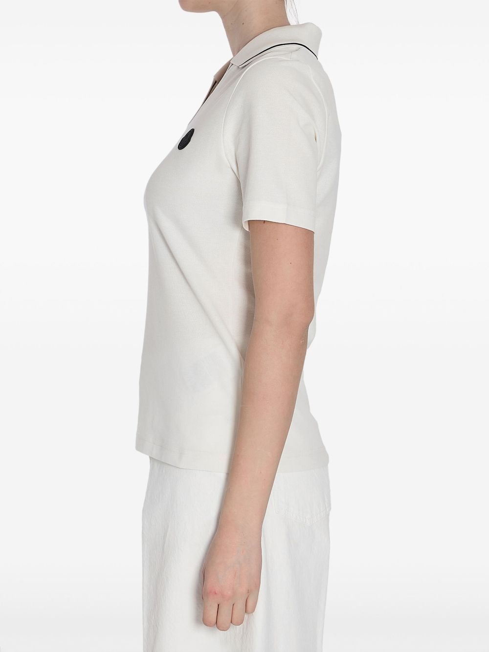 logo-appliqué polo top - 2