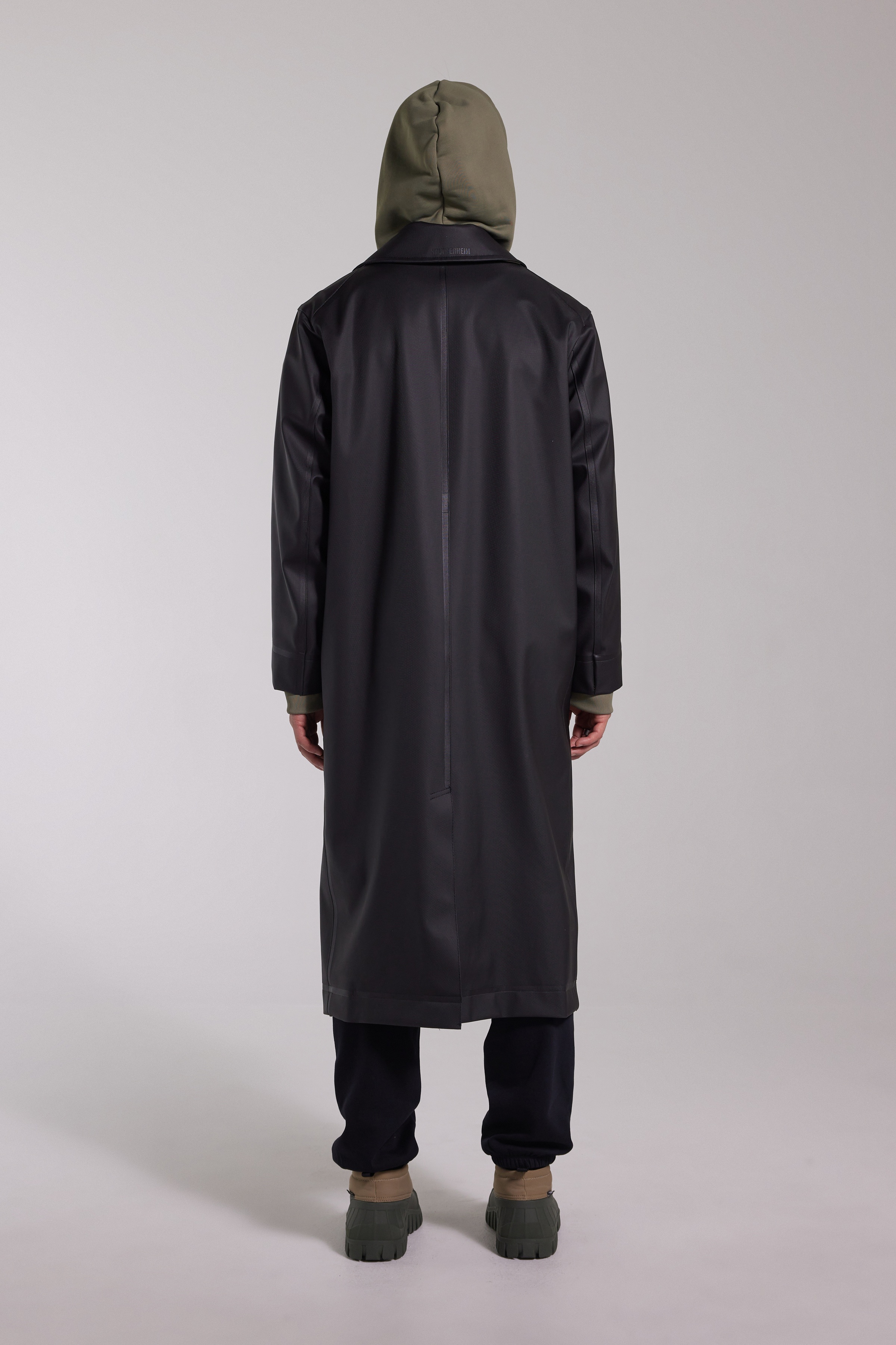 Rosenbad Long Double Breasted Overcoat Black - 6