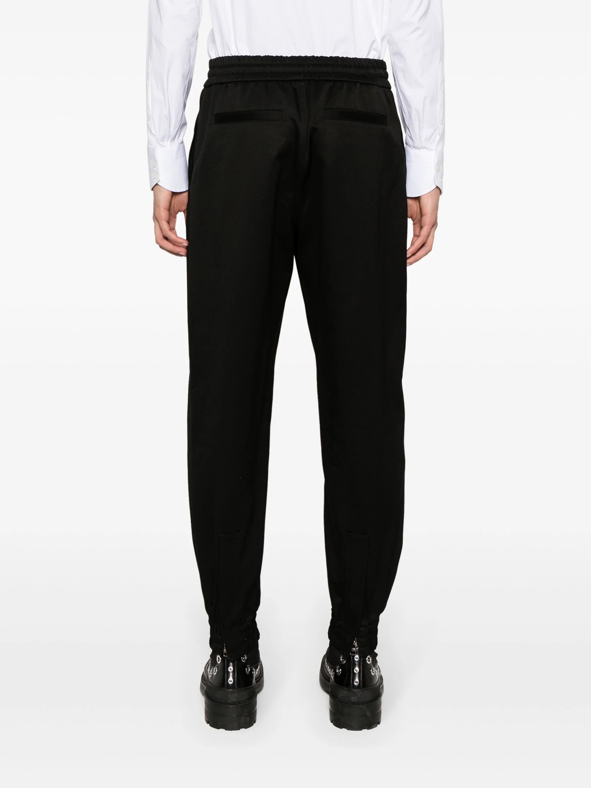 TAPERED-LEG COTTON TROUSERS - 4