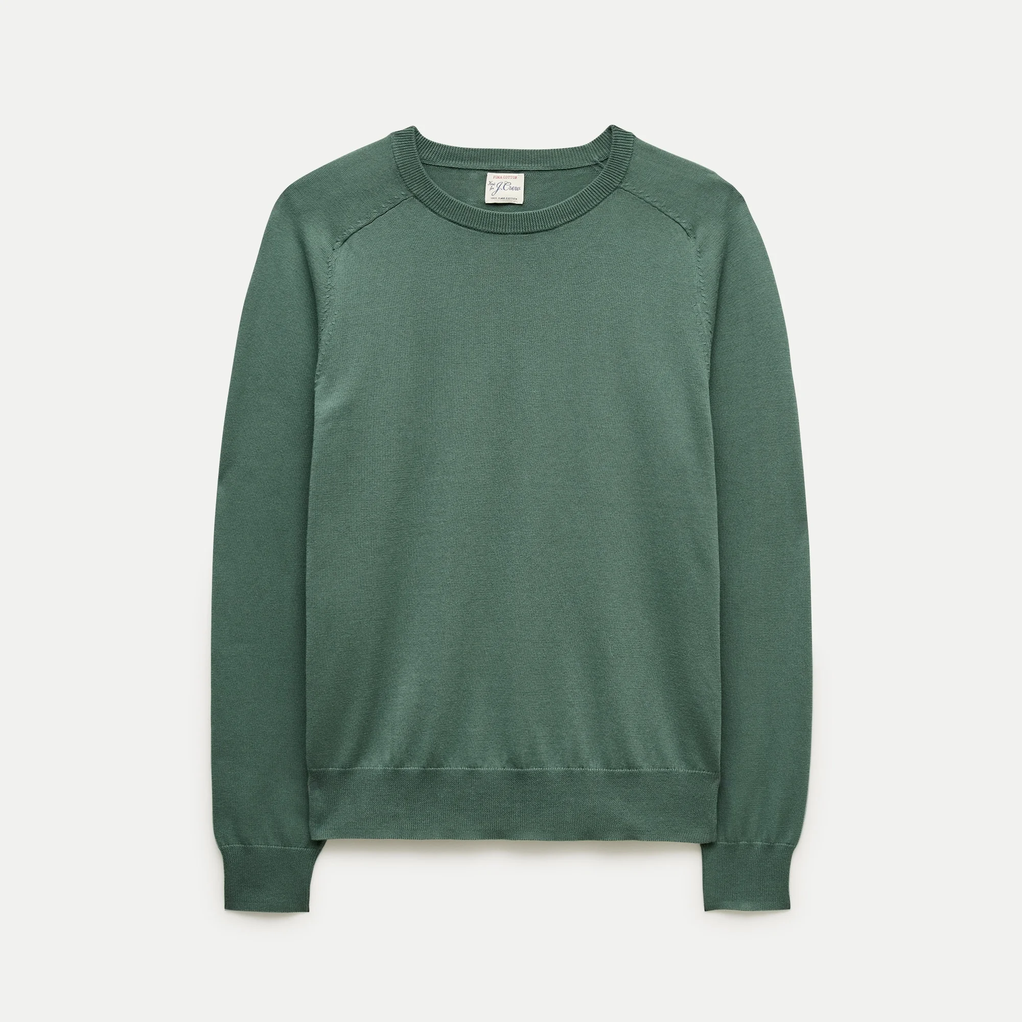 Pima cotton crewneck sweater - 1
