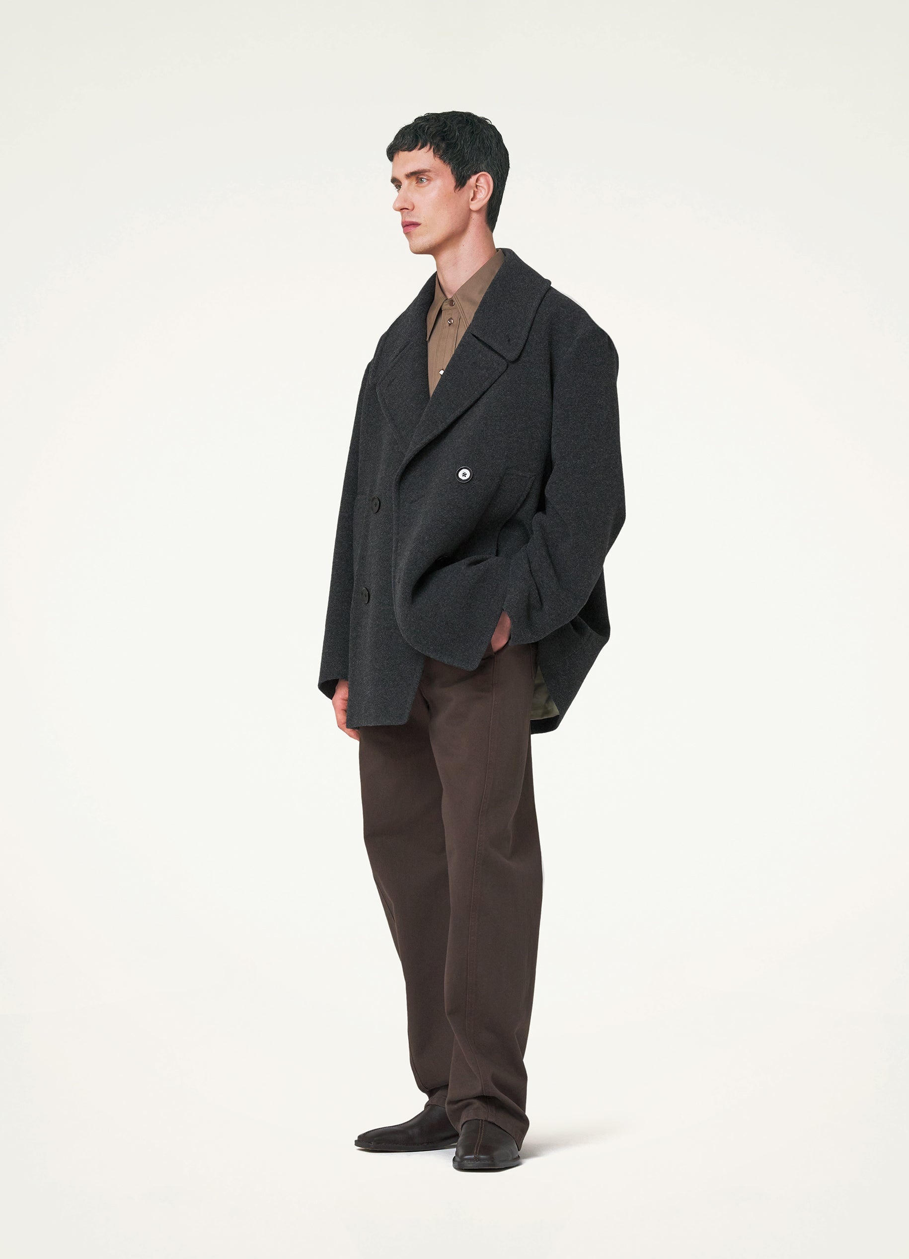 Lemaire MAXI PEA COAT REVERSIBLE