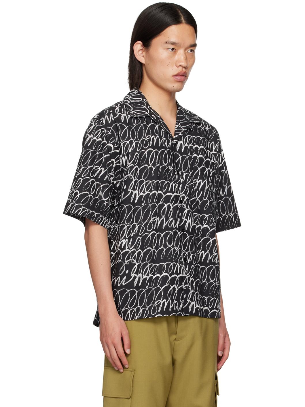 Black Scribble Shirt - 2