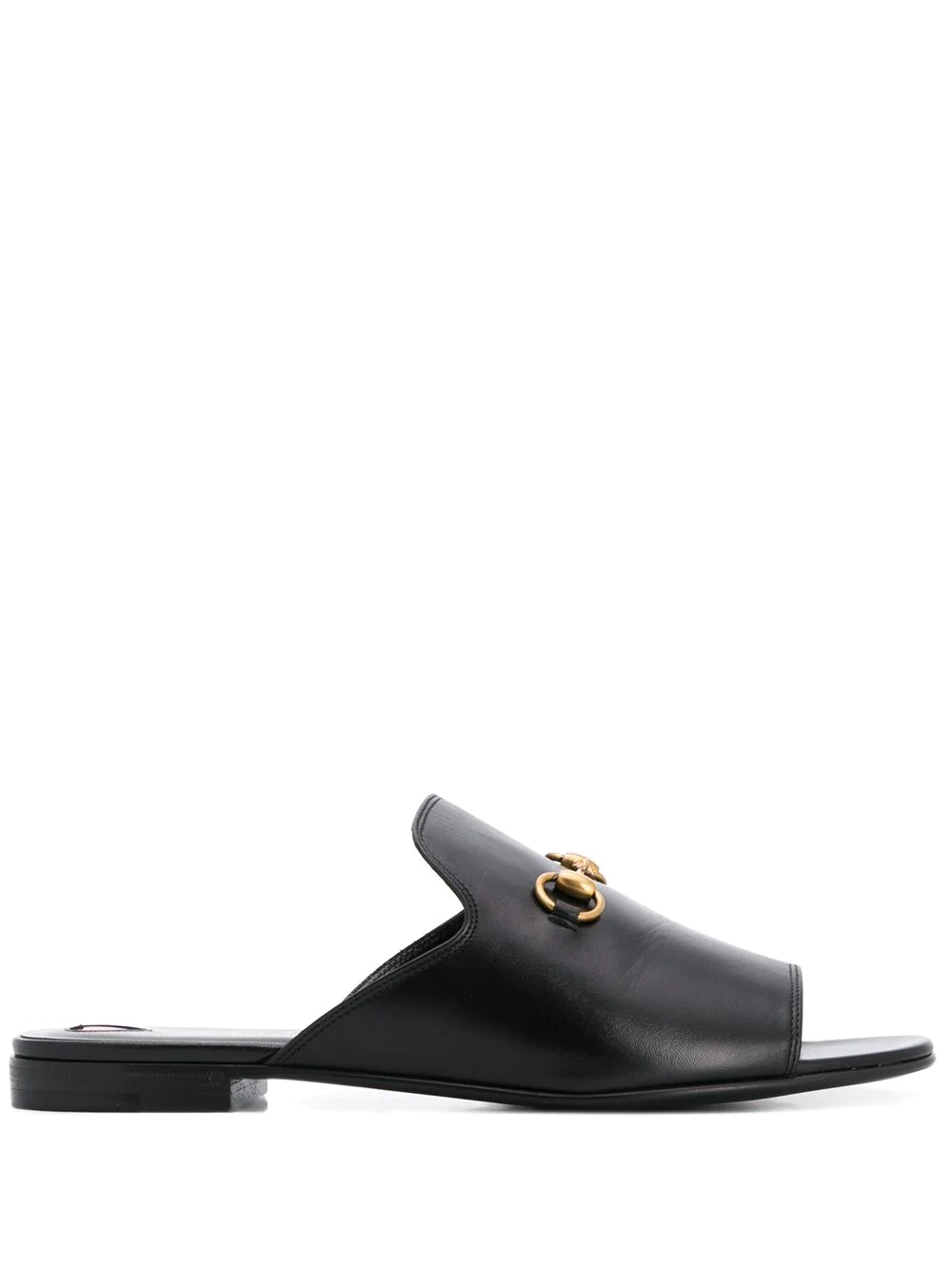 slip-on horsebit buckle sandals - 1