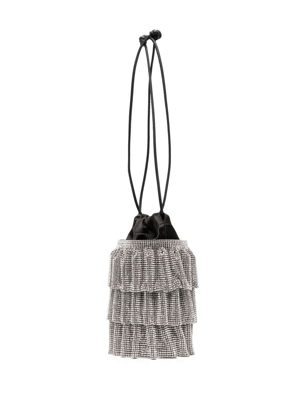 crystal-mesh bucket bag - 3