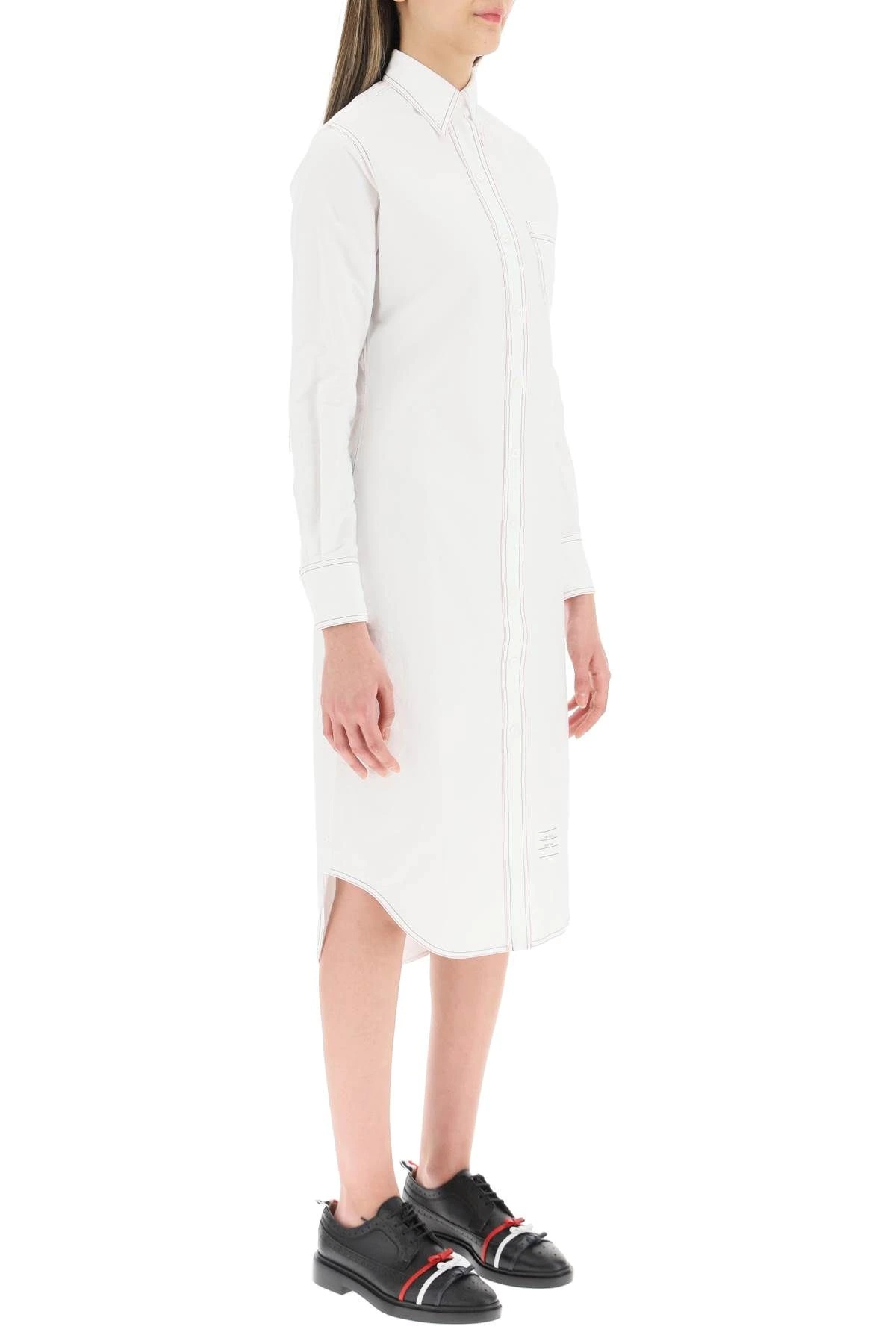 MIDI OXFORD SHIRT DRESS - 3