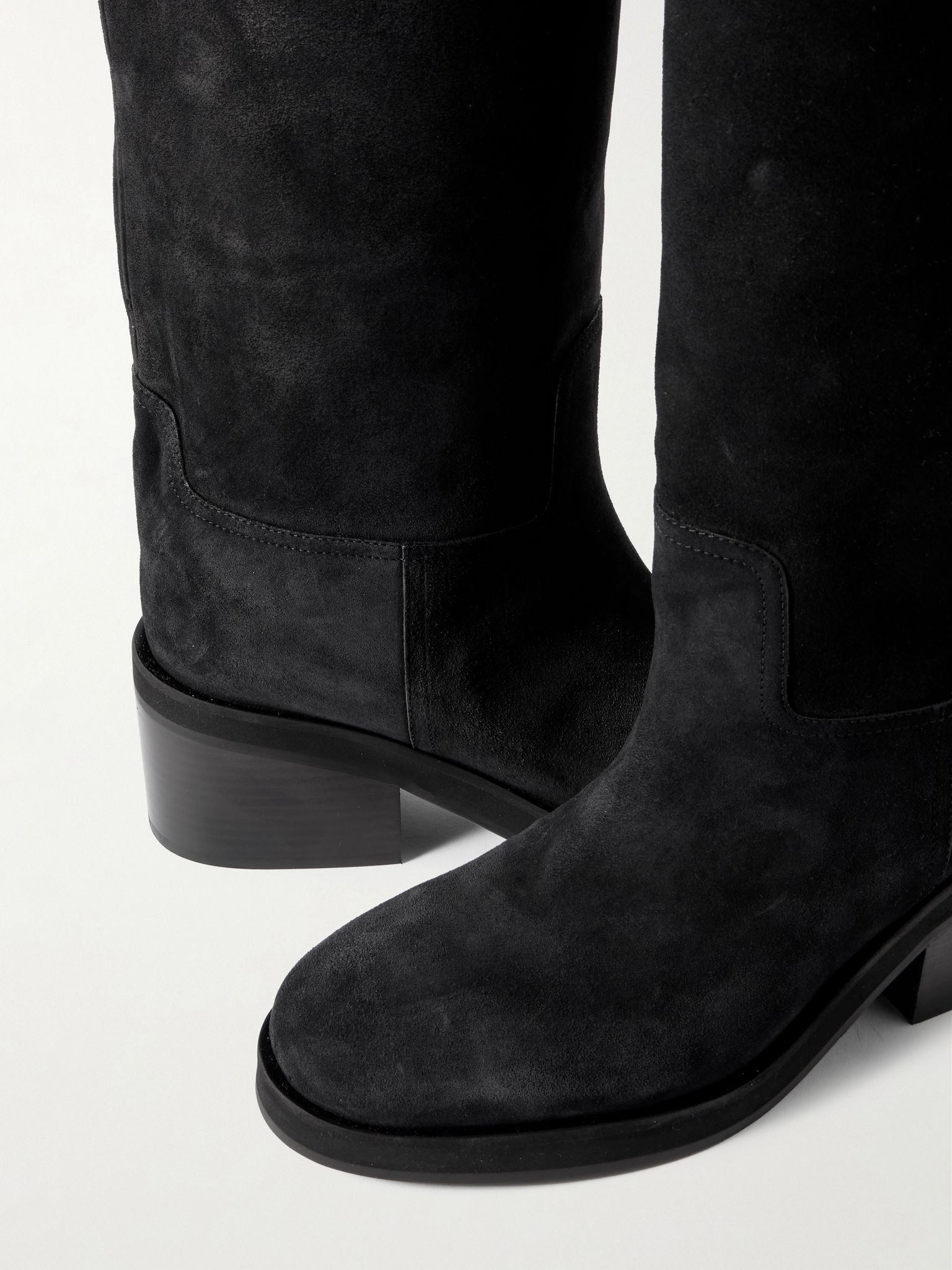 Yasmin 70 suede knee boots Black - 4
