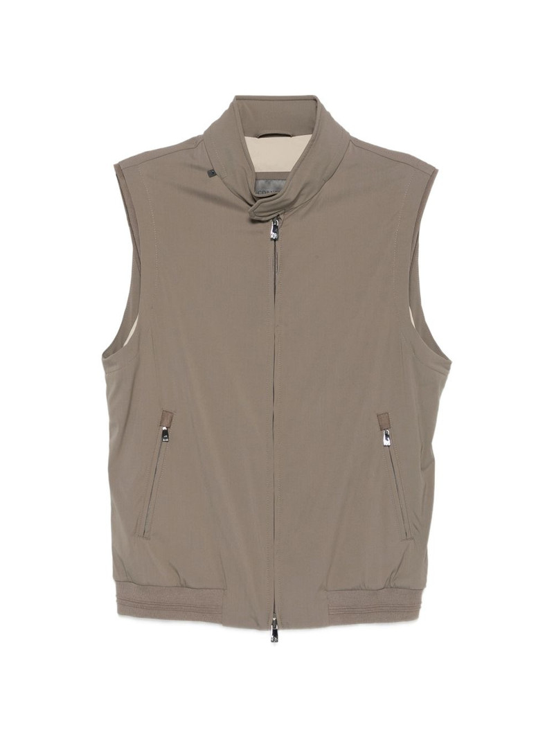 zip sleeveless gilet 1
