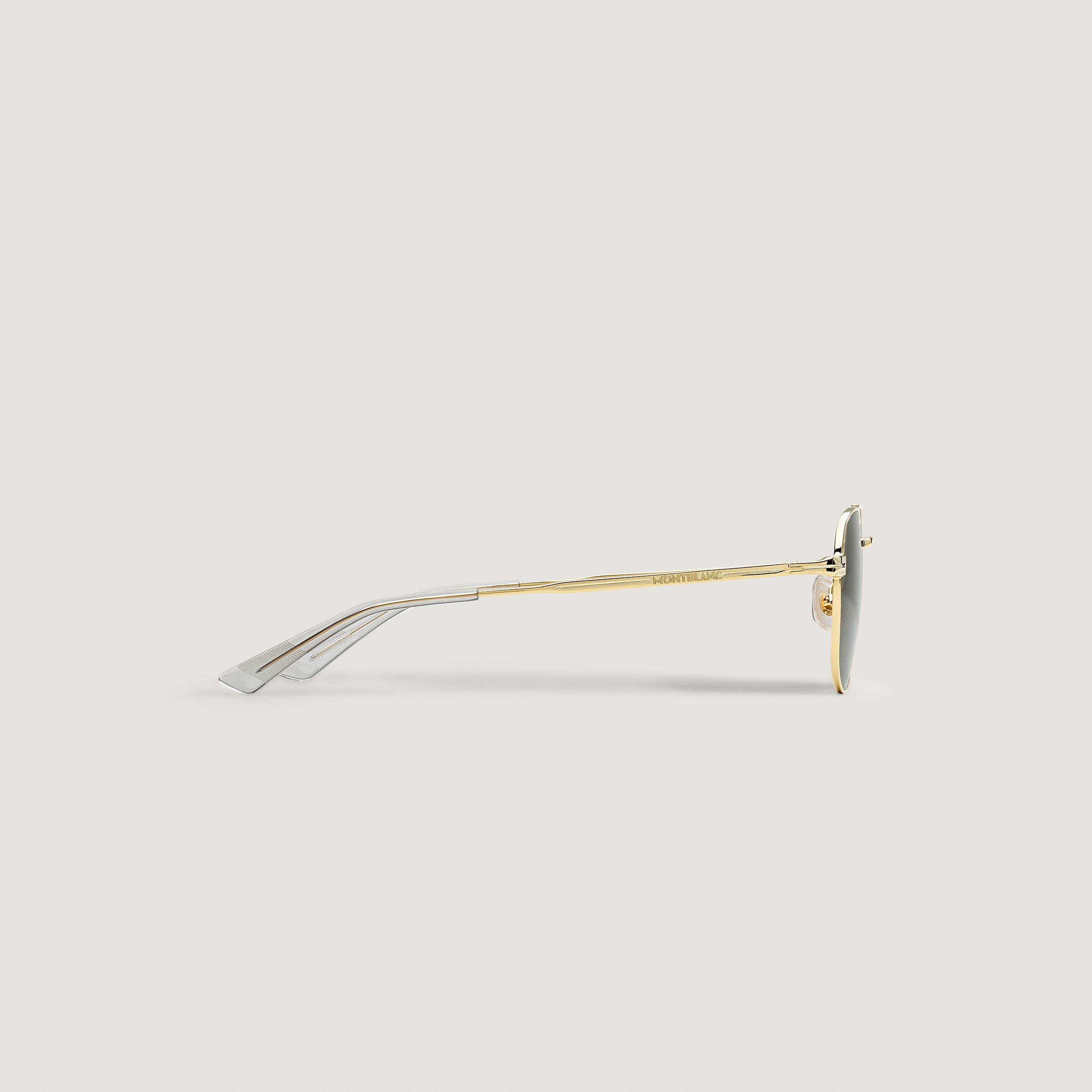 Squared Sunglasses with Gold Coloured Metal Frame - 2