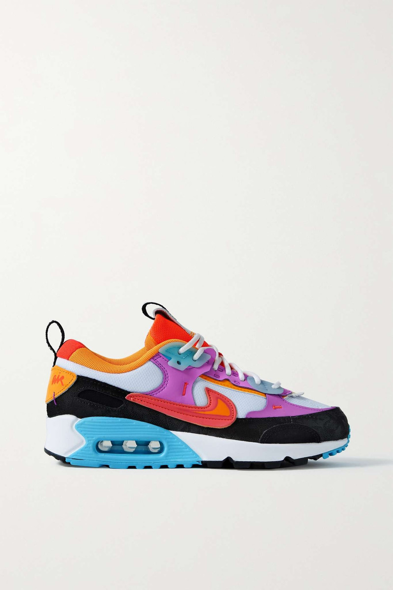 Air Max 90 Futura leather and mesh sneakers - 1