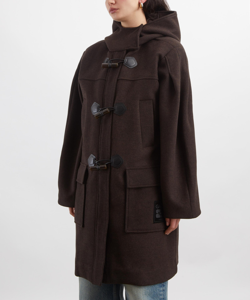 GANNI Wool Duffle Coat outlook
