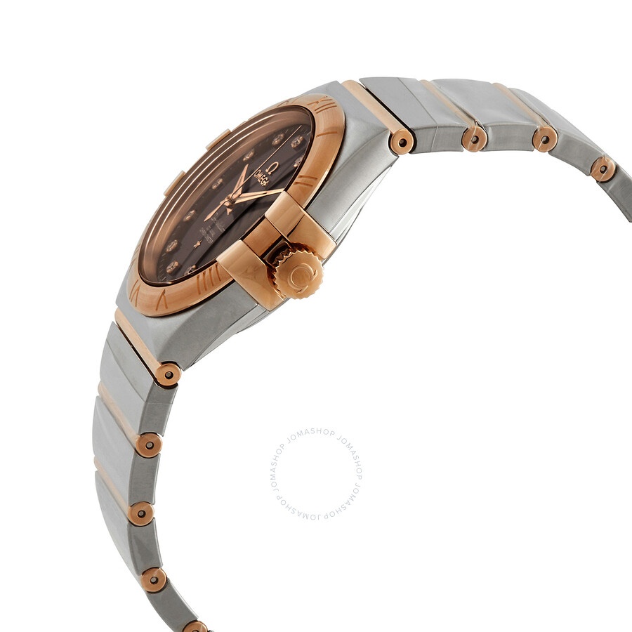 Pre-owned Omega Constellation Diamond Brown Dial Men's Watch 123.20.35.20.63.001 - 2
