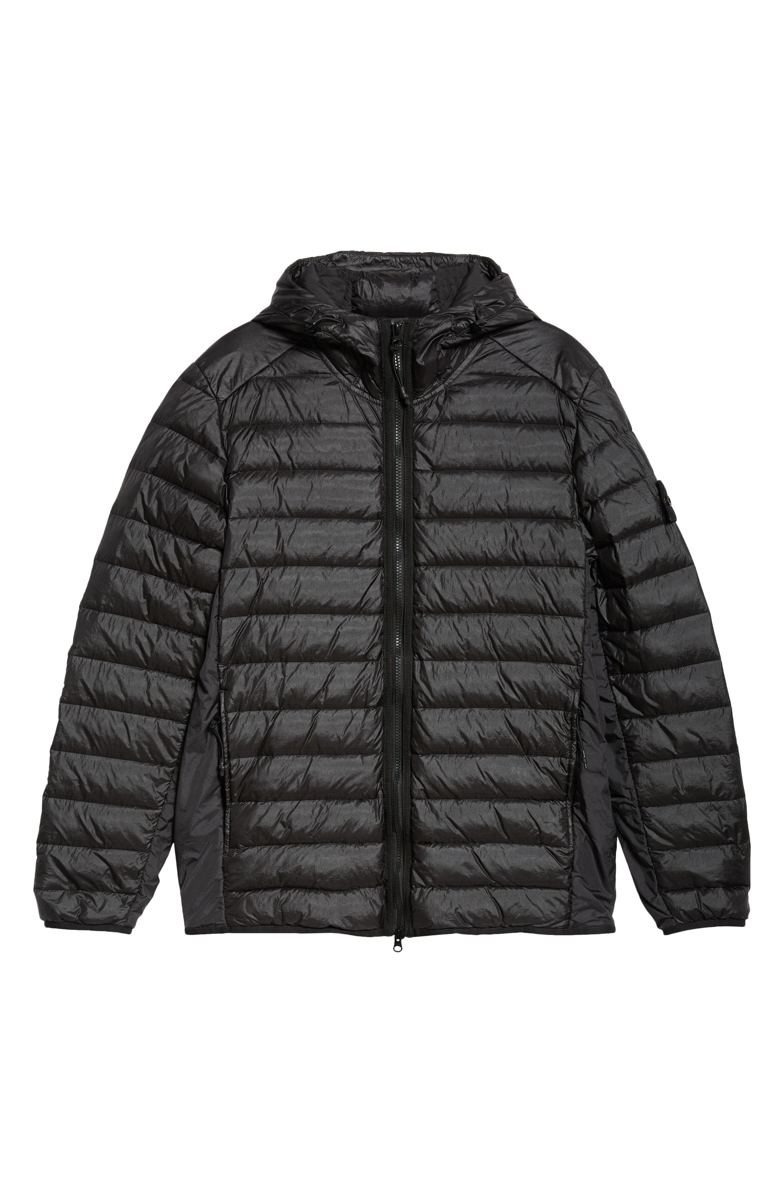 Stone Island Hooded Down Puffer Jacket in Black at Nordstrom - 6
