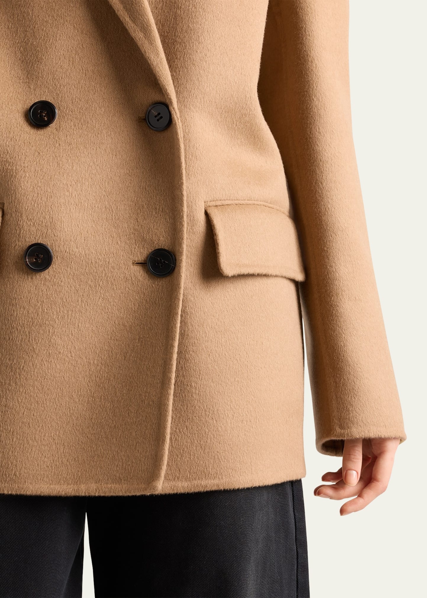 ジャケット PRADA CASHGORA DOUBLE-BREASTED JACKET Prada Prada Women Cashgora Double-Breasted Jacket | luosophy