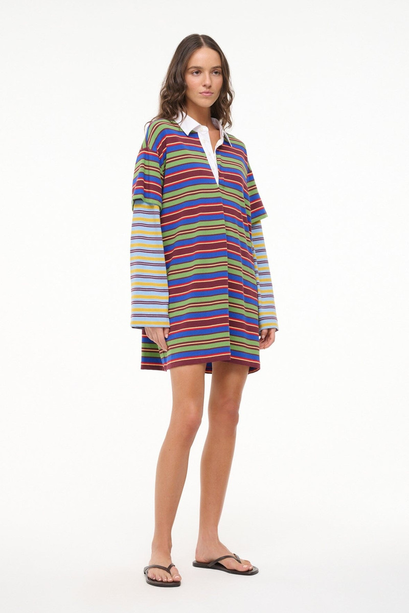 STAUD IVAR DRESS SPECTRUM STRIPE/LINUS STRIPE 3