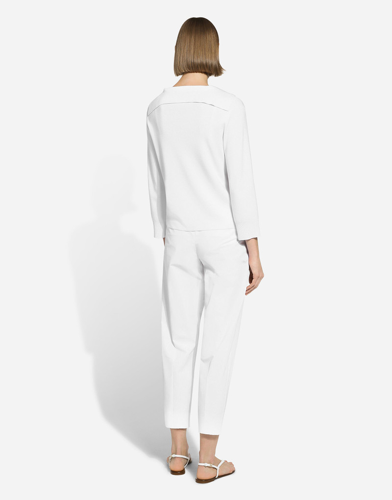 Viscose sweater with sailor collar 3