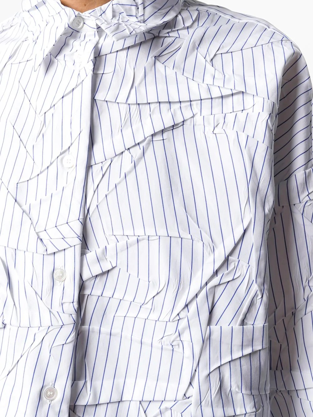 reconstructed pinstripe shirt - 5