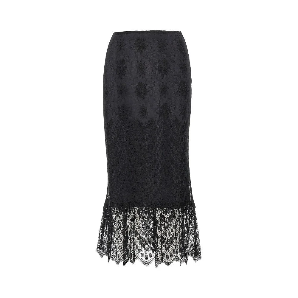 CHANTILLY LACE MIDI SKIRT - 1