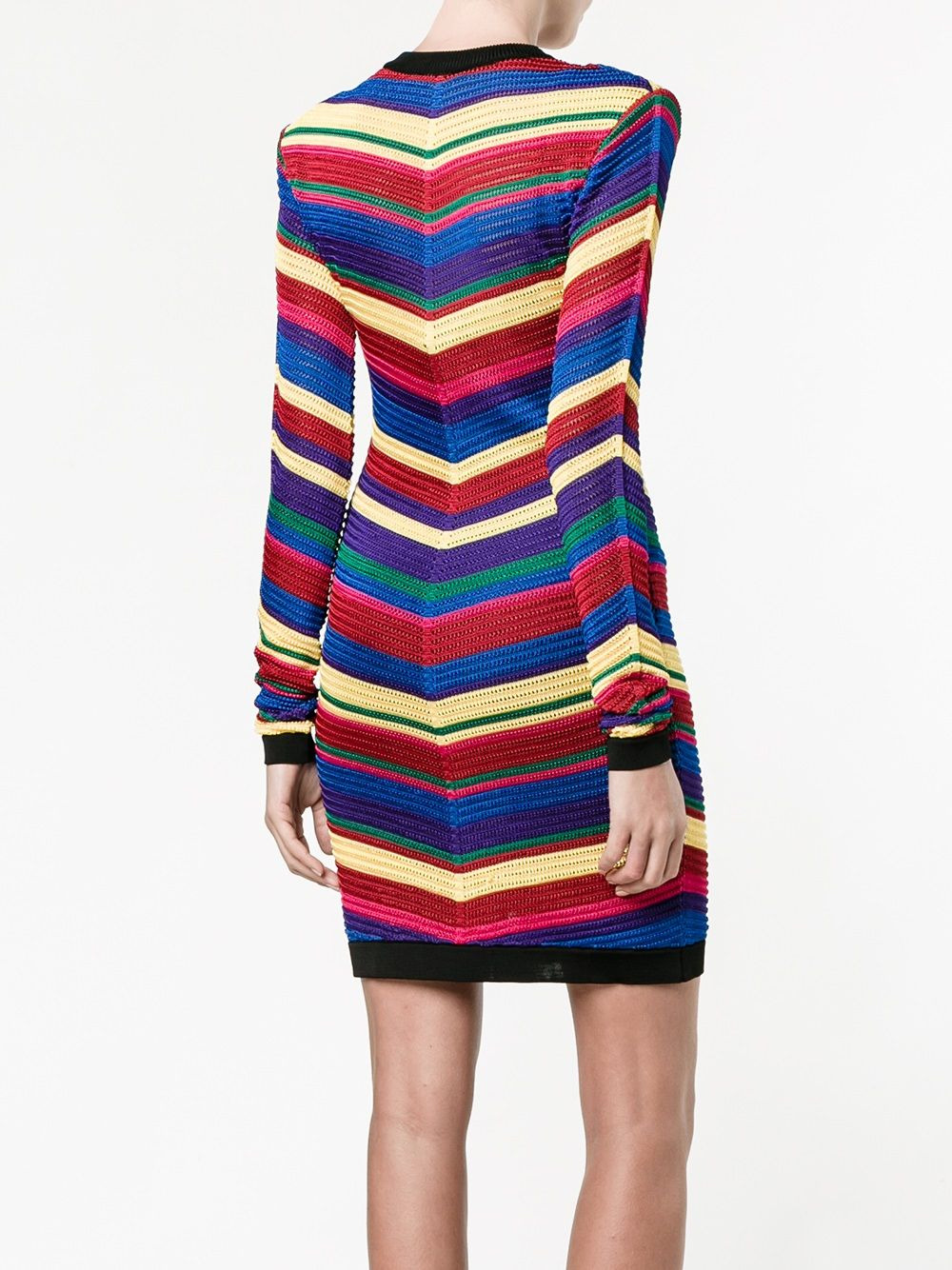 chevron knit dress - 4