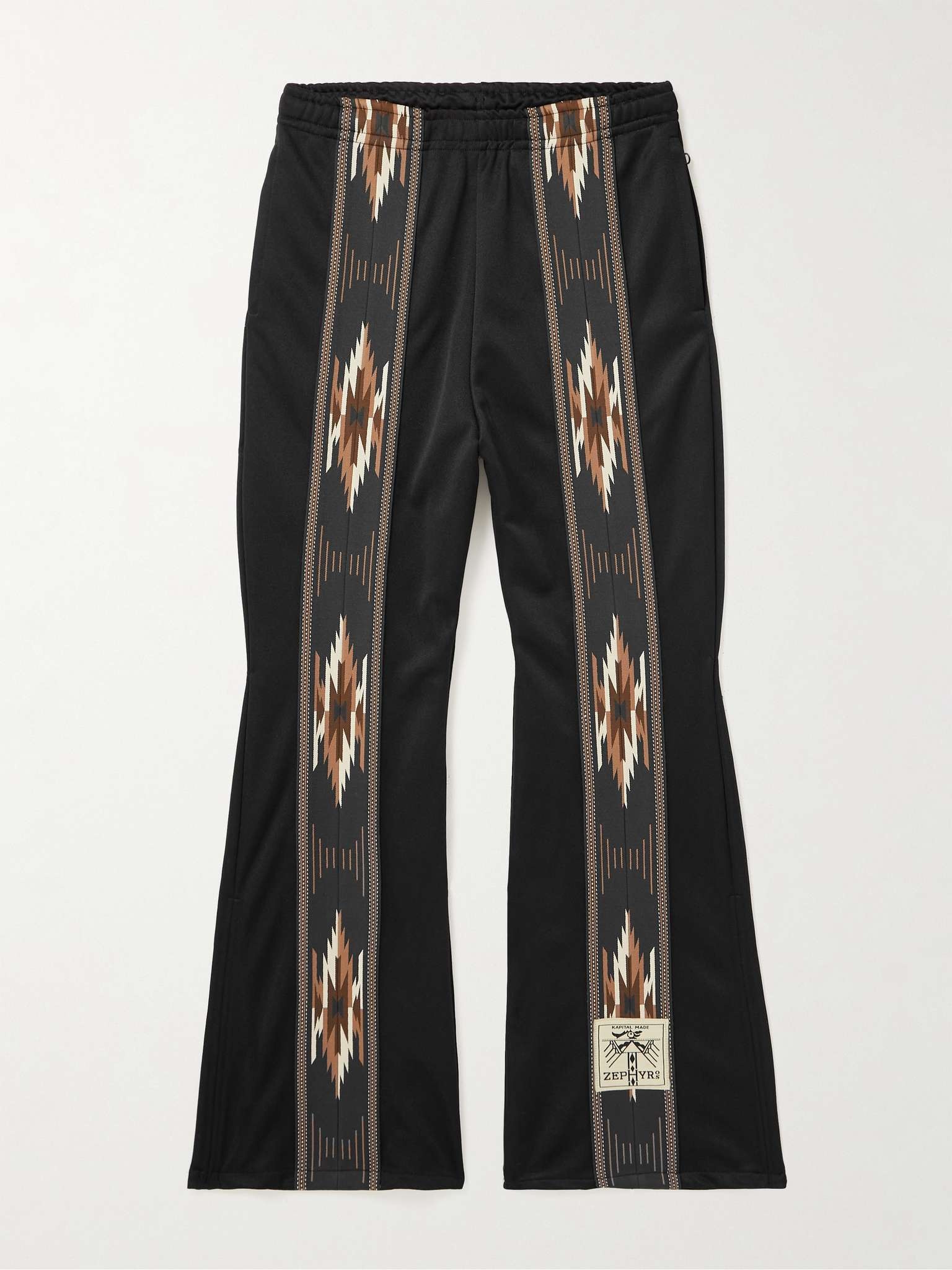 Kochi & Zephyr Straight-Leg Webbing-Trimmed Jersey Sweatpants - 1