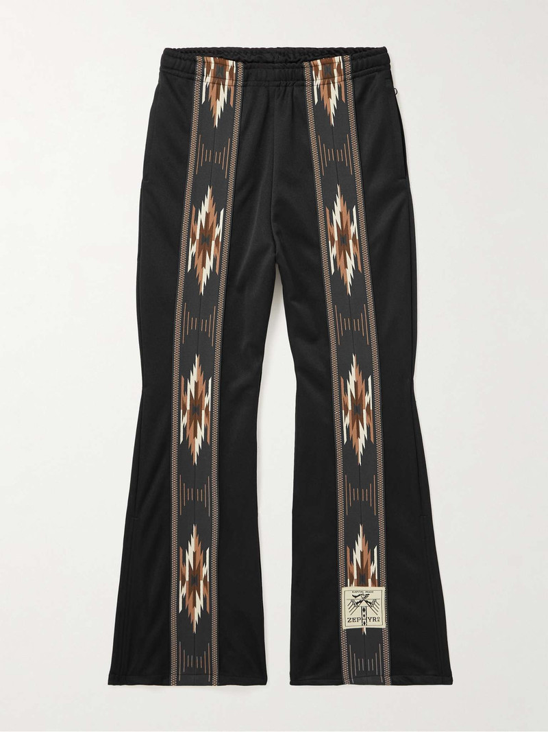Kochi & Zephyr Straight-Leg Webbing-Trimmed Jersey Sweatpants 1