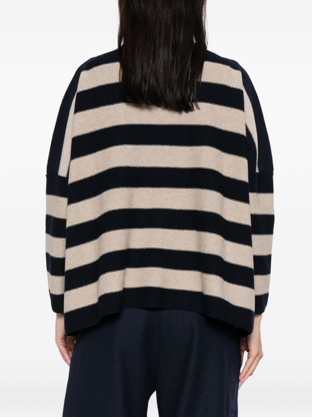 boat-neck striped sweater - 4