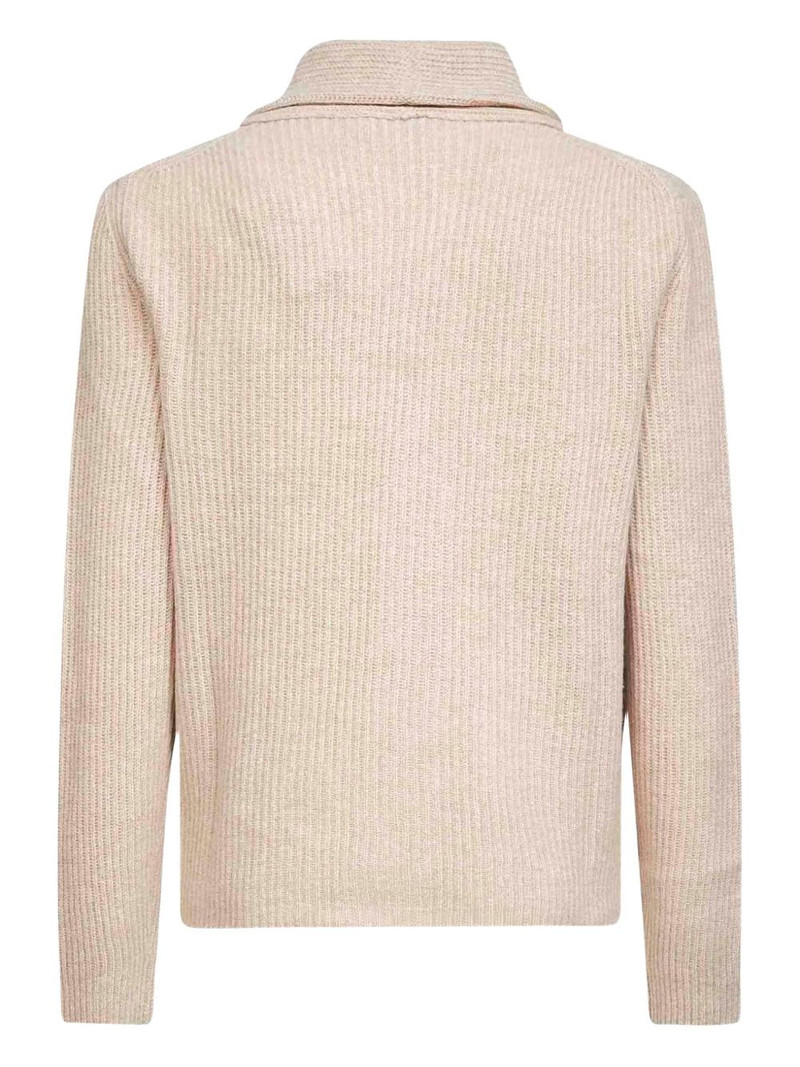 LARDINI shawl-collar cardigan outlook