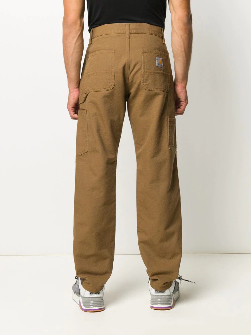 mid-rise straight trousers - 4