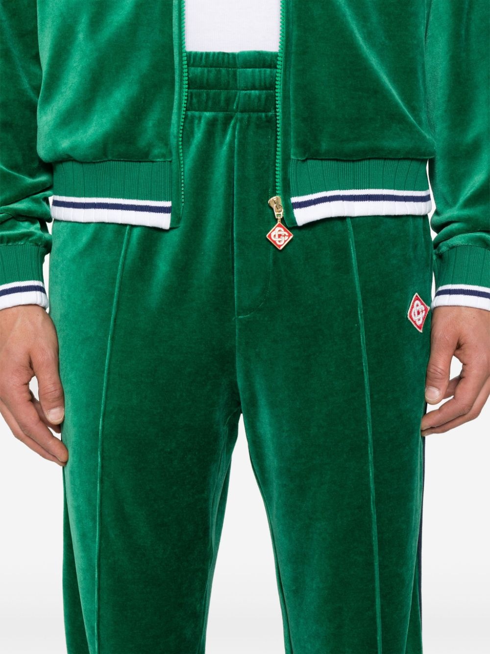 velour track pants - 5