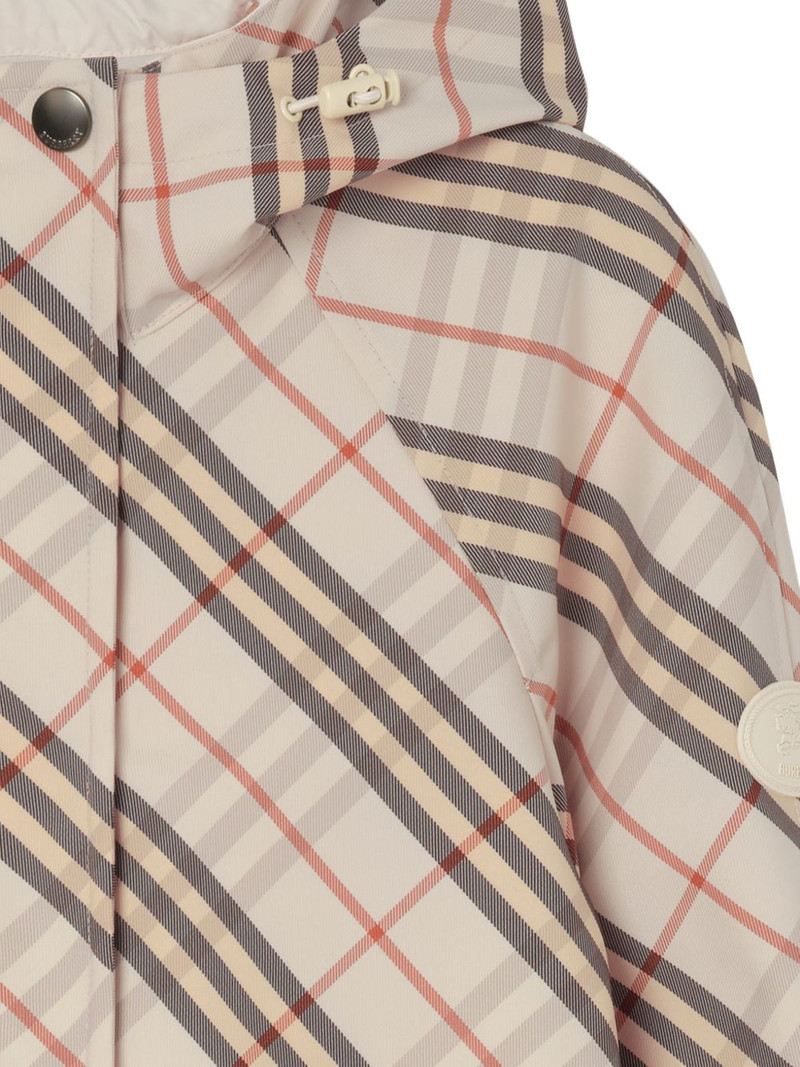Burberry reversible Check hooded jacket outlook