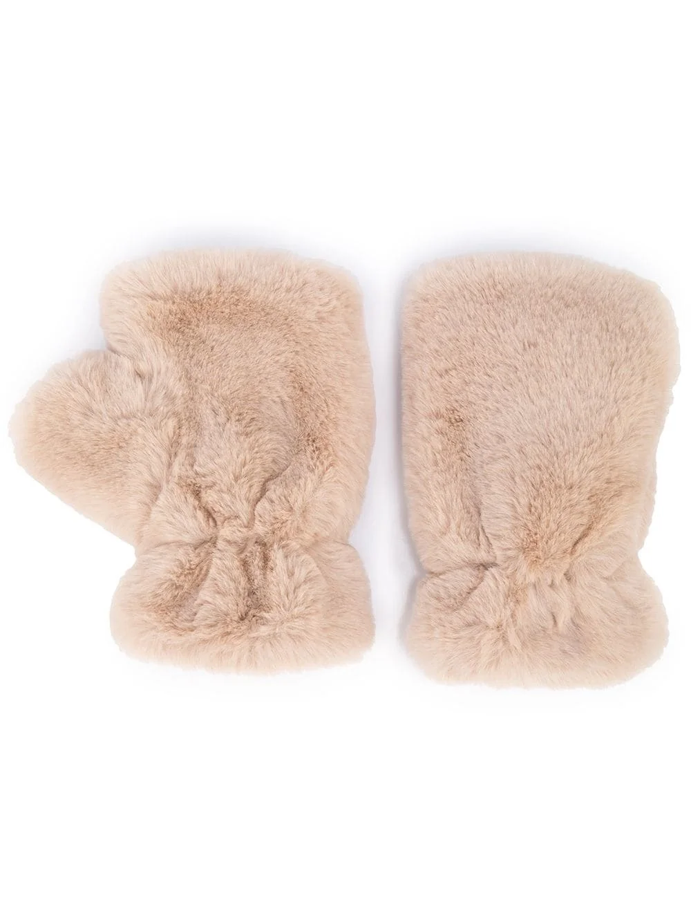 Ariel faux-fur fingerless gloves - 1