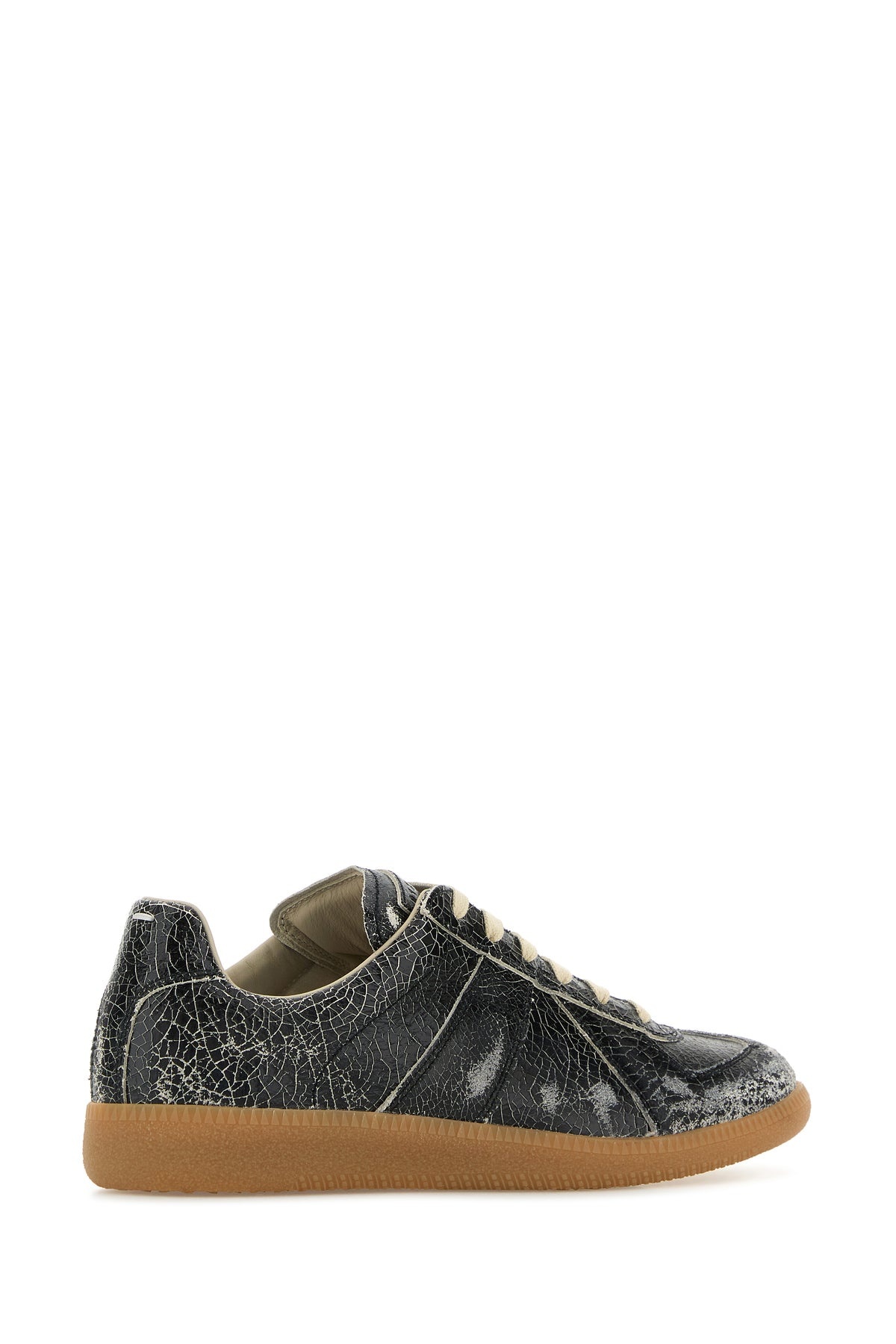 Black leather sneakers - 3