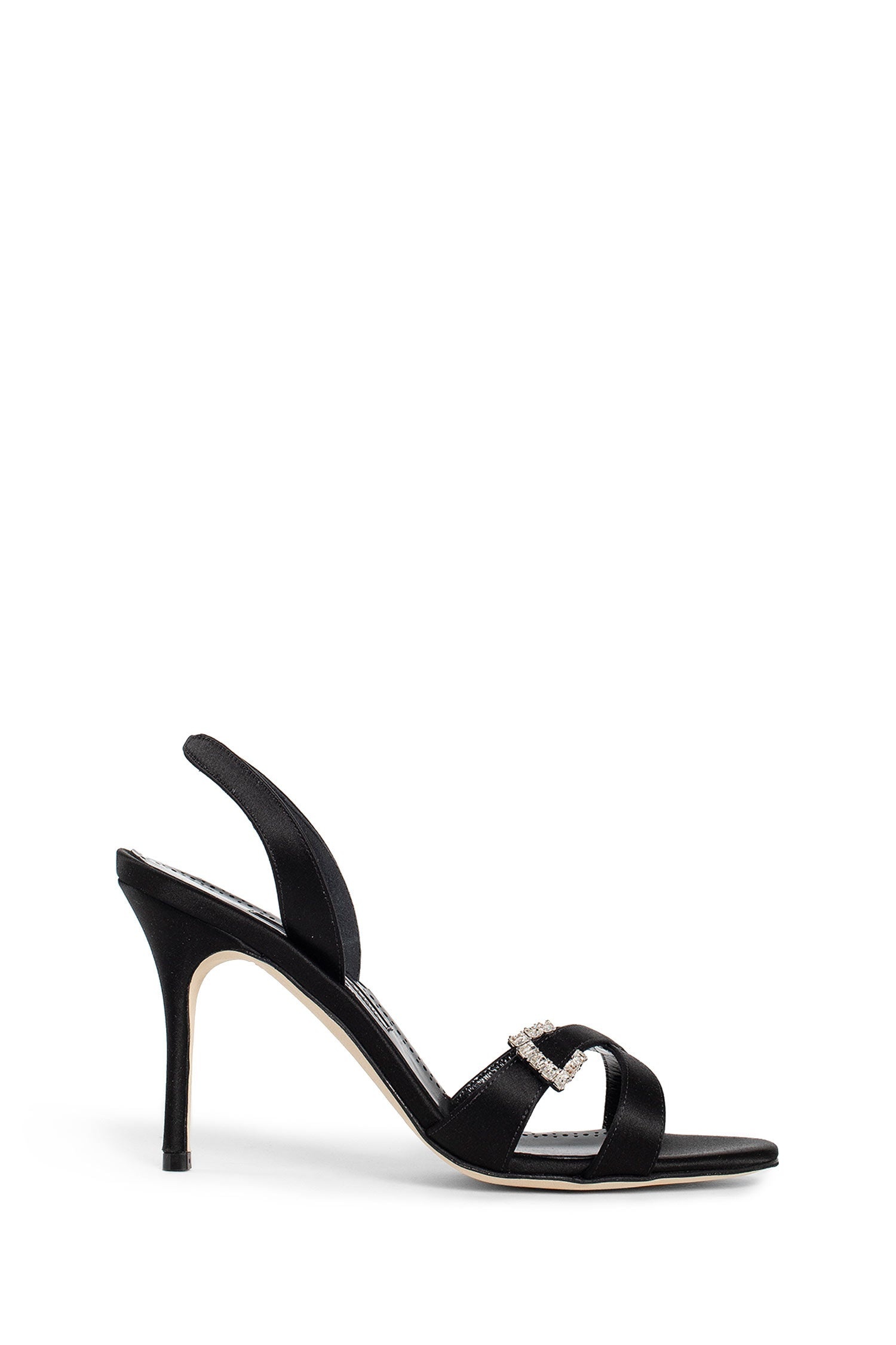 MANOLO BLAHNIK WOMAN BLACK SANDALS - 1