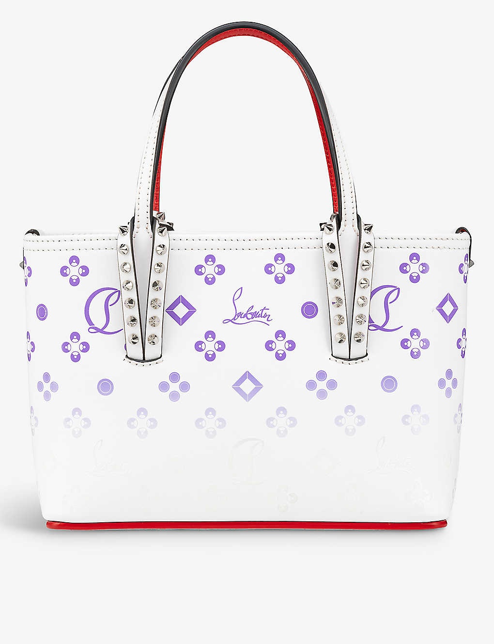 Cabata Mini Embellished Leather Tote Bag in Multicoloured - Christian  Louboutin