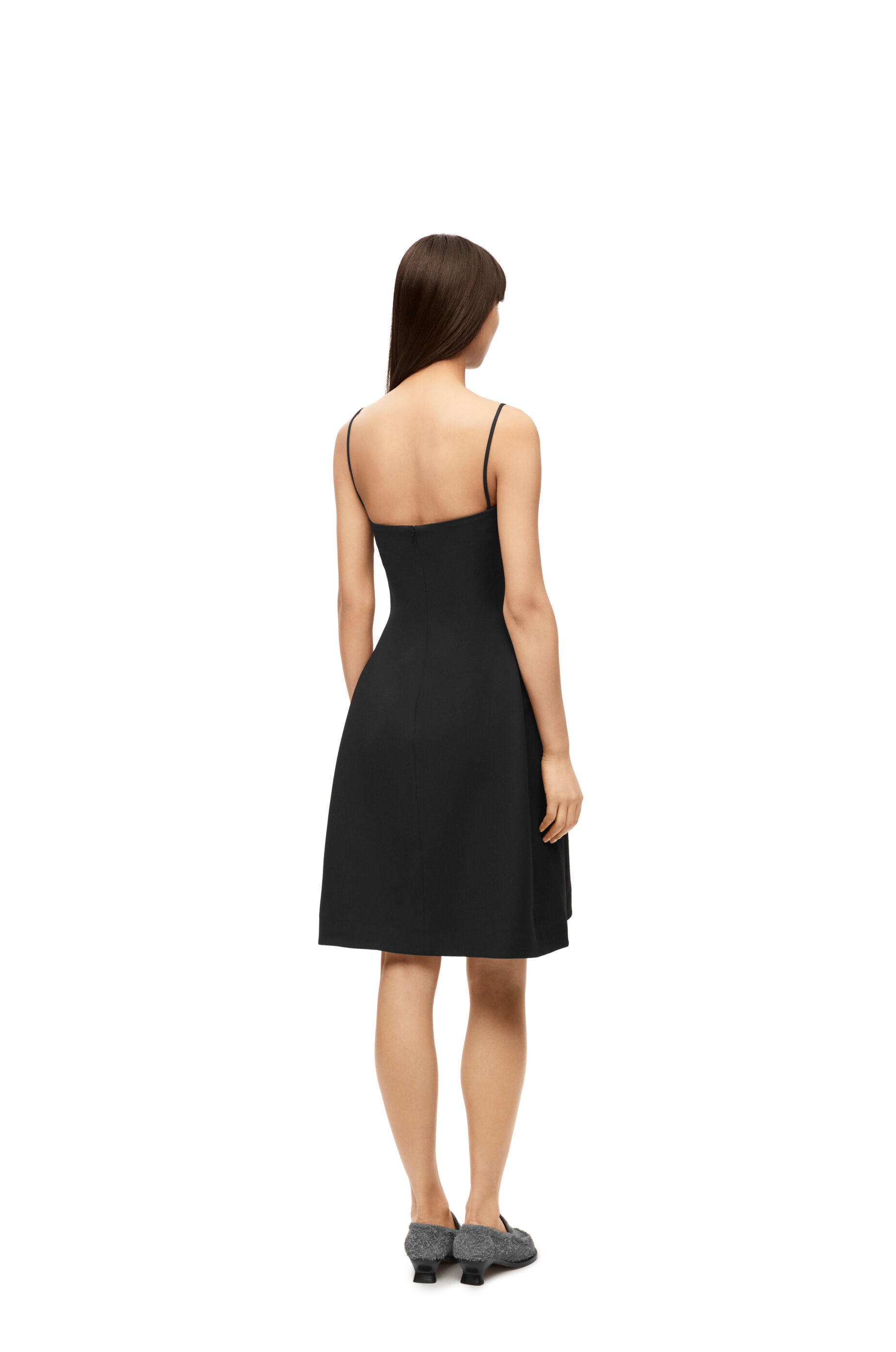 Strappy dress in silk and wool - 3