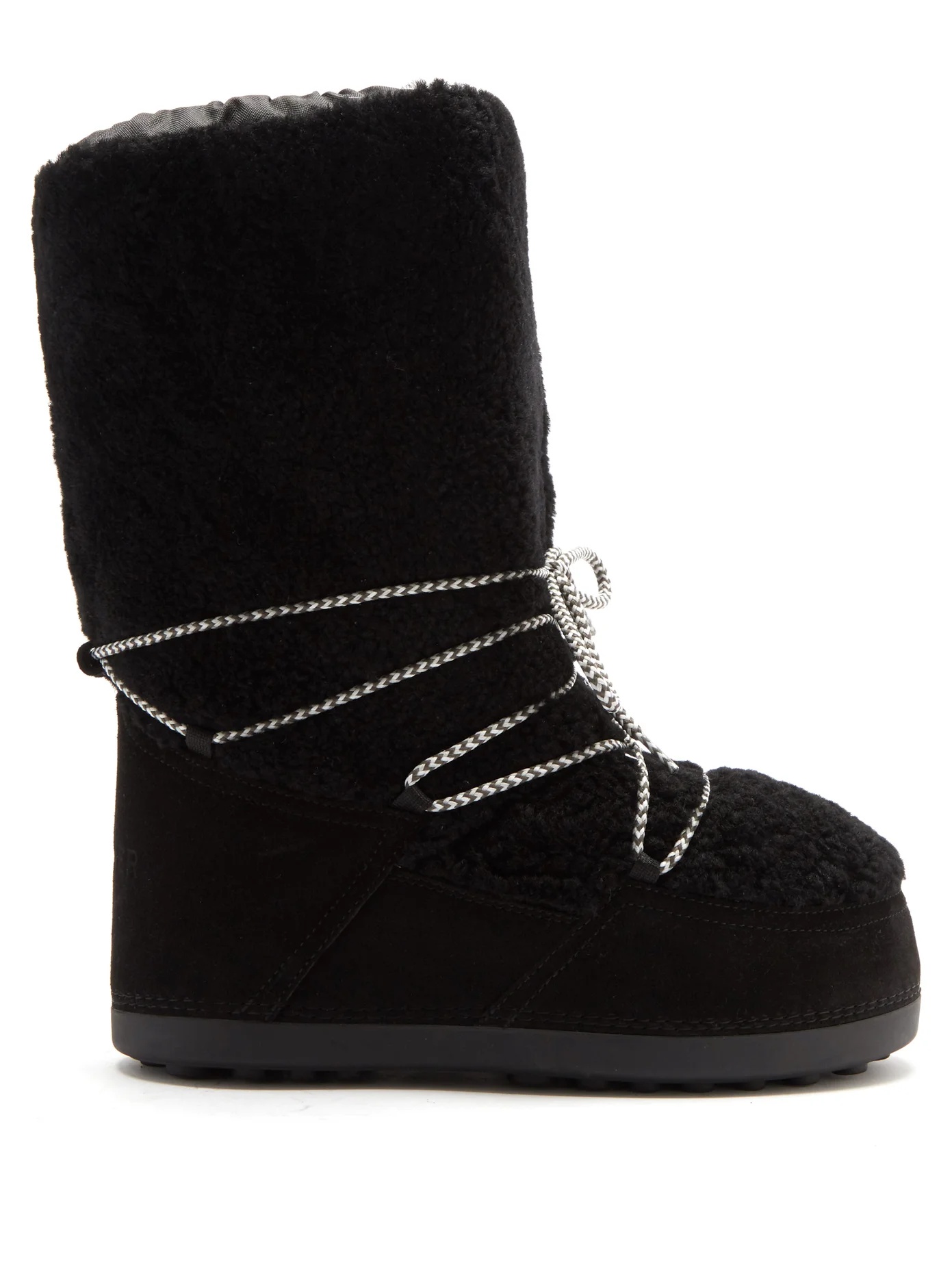 Cervinia shearling and suede snow boots - 1