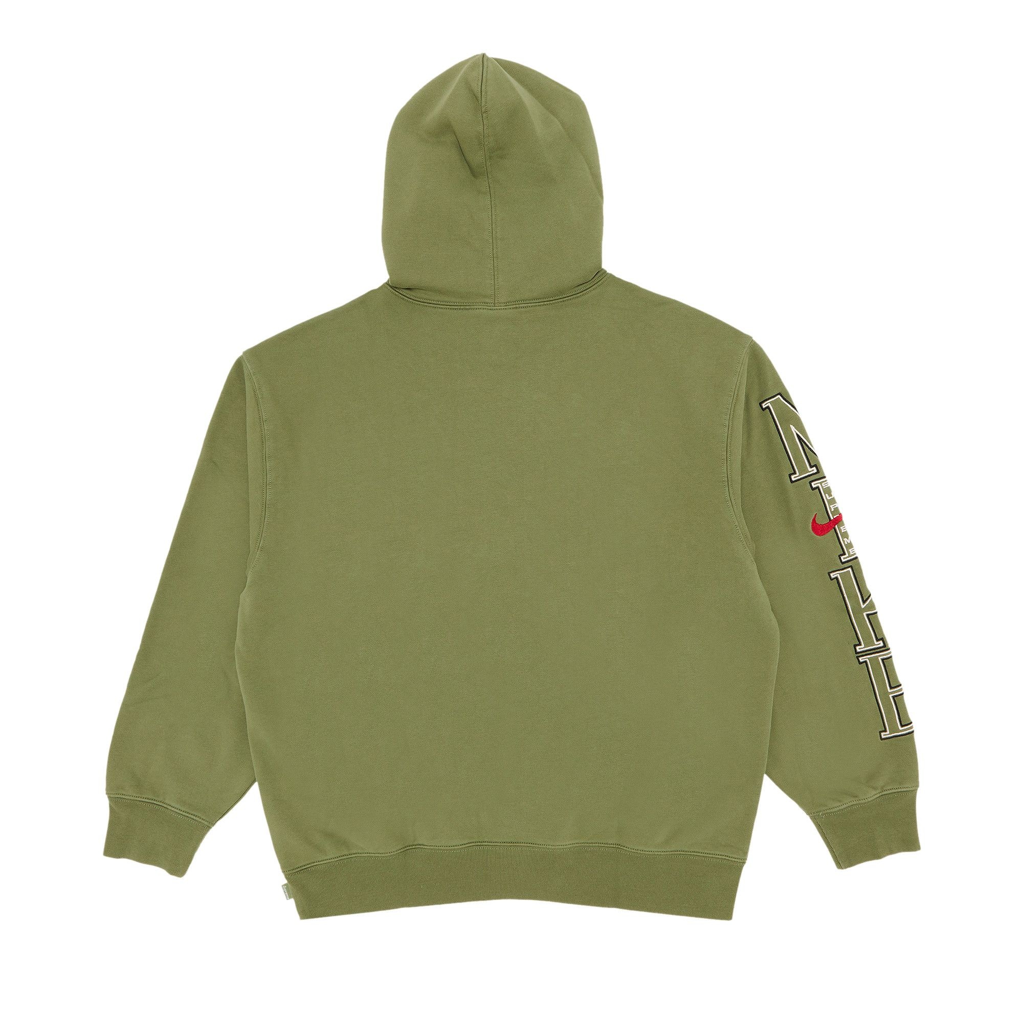 Supreme x Nike Hooded Sweatshirt 'Olive' - 2