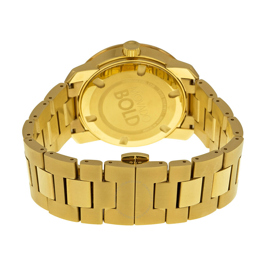 Movado - Movado Bold Champagne Dial Yellow Gold-plated Men's Watch 3600258 - 3