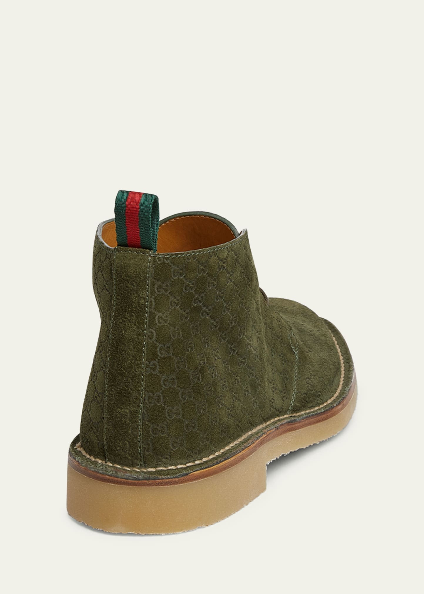 Men's Moreau GG Suede Lace-Up Ankle Boots - 2