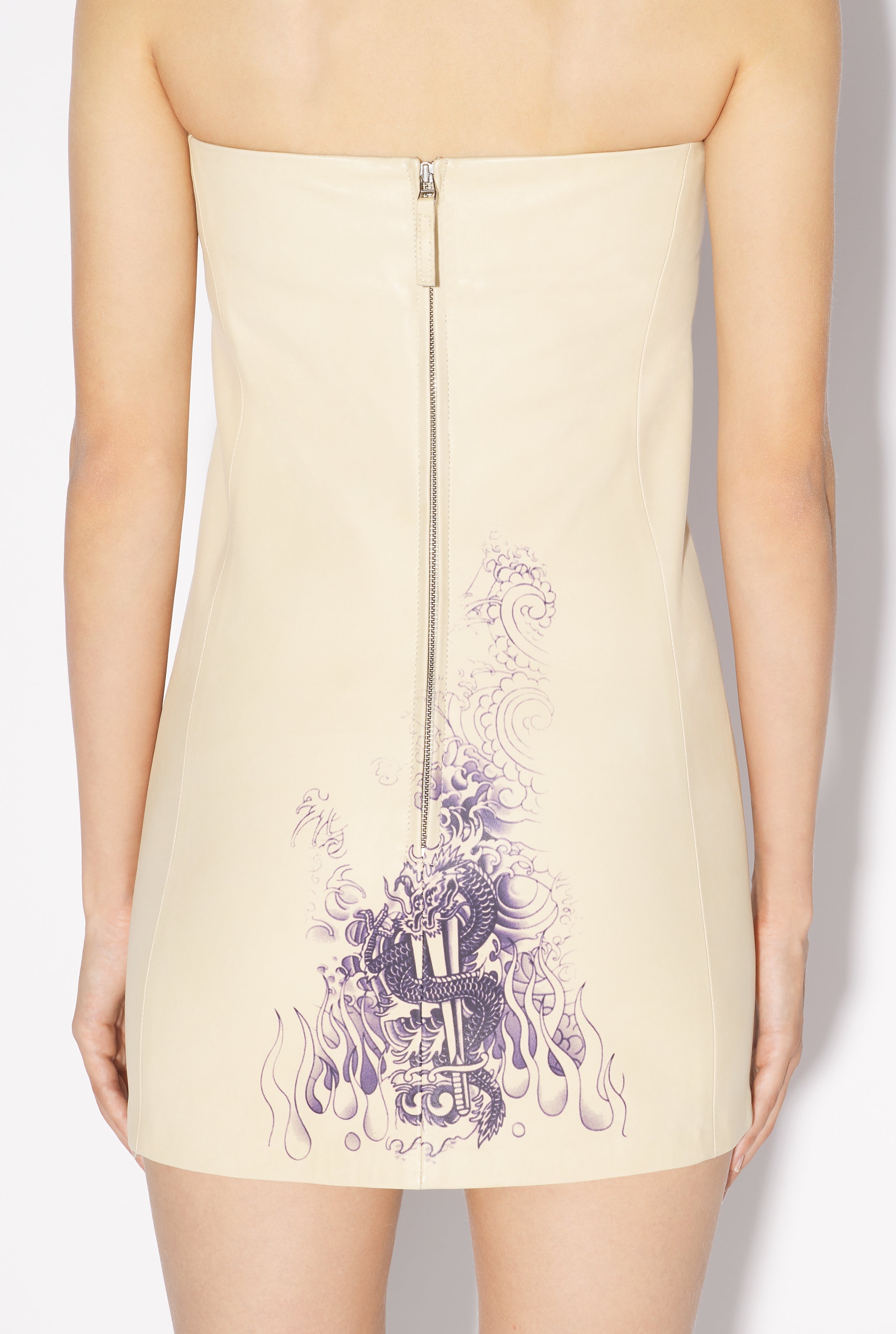 THE NUDE TATTOO LEATHER DRESS - 5