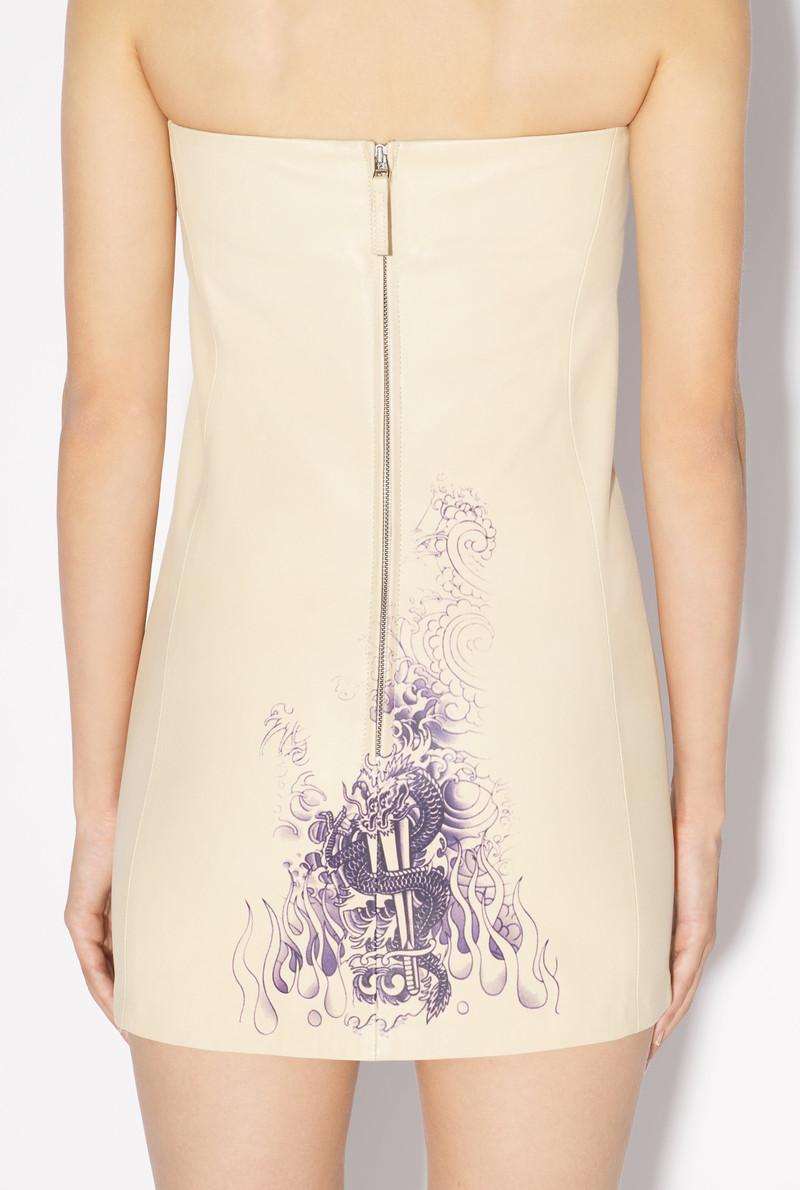 THE NUDE TATTOO LEATHER DRESS 5